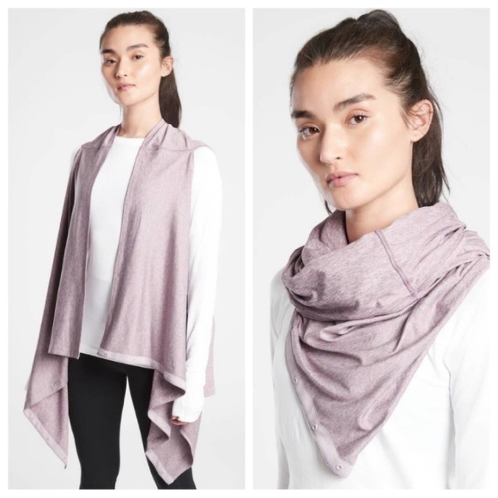 NEW Athleta Om Wrap Scarf Yoga Mauve